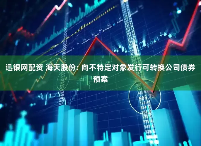 迅银网配资 海天股份: 向不特定对象发行可转换公司债券预案